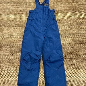 New Moves Blue  Ski Snow Bib Overalls Pants Kids Winter Sz 12